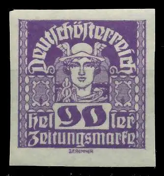 ÖSTERREICH 1920 21 ZEITUNGSMARKEN Nr 308x postfrisch 7A8986