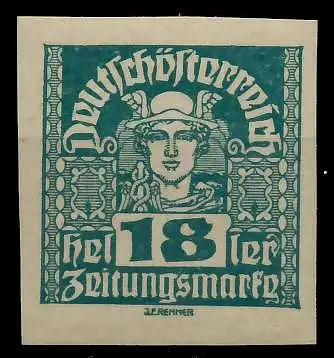 ÖSTERREICH 1920 21 ZEITUNGSMARKEN Nr 302x postfrisch 7A89A6