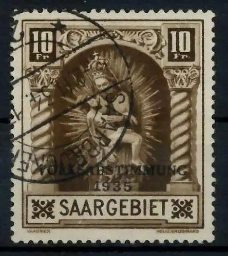 SAARGEBIET 1934 Nr 194II gestempelt ATTEST 7B0EBE