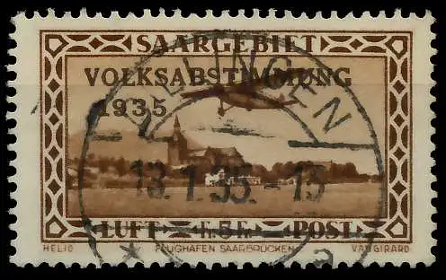 SAARGEBIET 1934 Nr 198VIII zentrisch gestempelt 7B0EC6