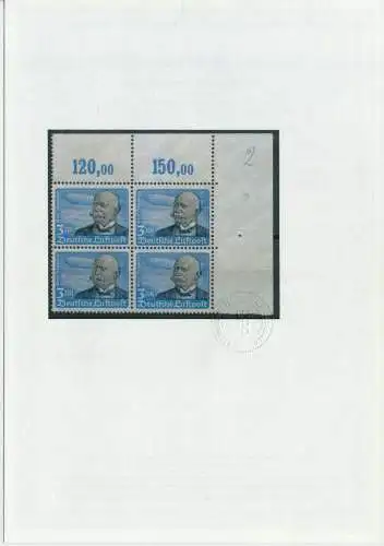 3. REICH 1934 Nr 539y postfrisch SRA ATTEST 7B21E2