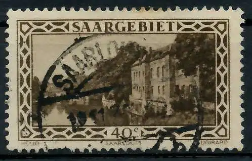 SAARGEBIET 1926 Nr 113 zentrisch gestempelt 7B220A