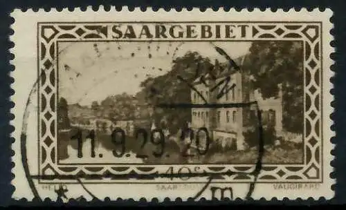 SAARGEBIET 1926 Nr 113 zentrisch gestempelt 7B2246