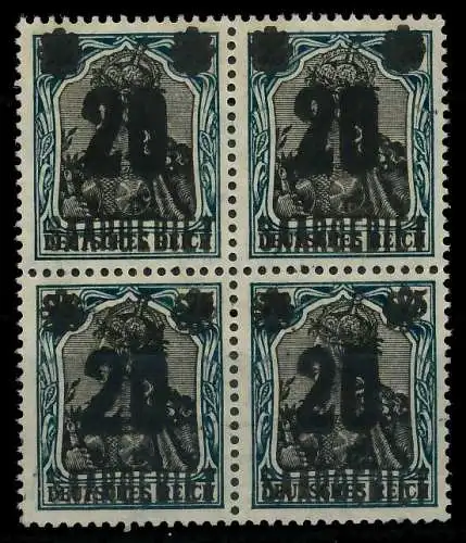 SAARGEBIET GERMANIA Nr 50 postfrisch VIERERBLOCK 7B23F6