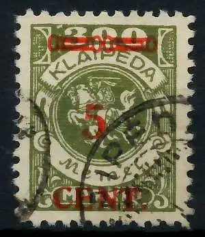 MEMEL 1923 Nr 174Ie gestempelt gepr. 7B2486