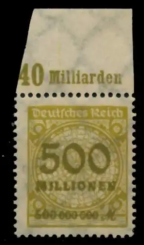 D-REICH INFLA Nr 324AP OR A postfrisch ORA 6BCDB2
