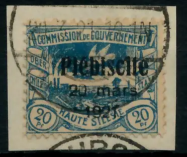 ABSTG OBERSCHLESIEN Nr 32 gestempelt gepr. 7B7BB6