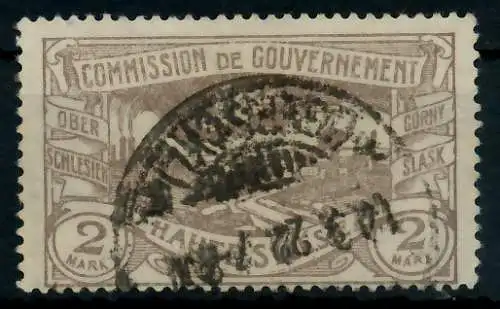 ABSTG OBERSCHLESIEN Nr 27b gestempelt gepr. 7B7BBA