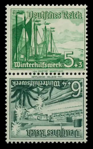 D-REICH ZUSAMMENDRUCK Nr SK32 postfrisch SENKR PAAR 7B7E76