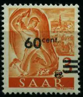 SAARLAND 1947 Nr 227ZII postfrisch S3EC3DE