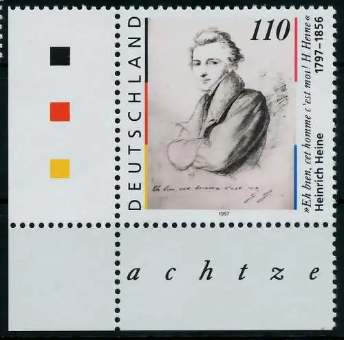 BRD 1997 Nr 1962I postfrisch ECKE-ULI S44869A