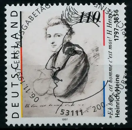BRD 1997 Nr 1962I zentrisch gestempelt 7BA892
