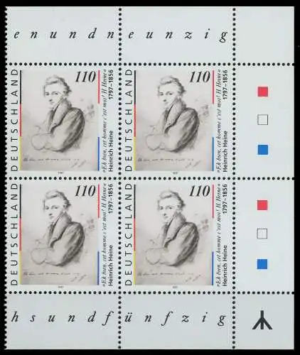 BRD 1997 Nr 1962I postfrisch VIERERBLOCK ECKE-ORE 7BA8D2