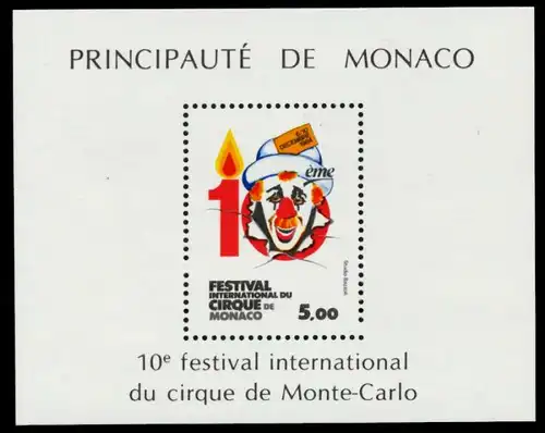 MONACO Block 27 postfrisch S0034CE