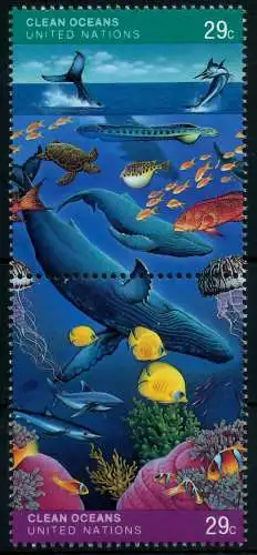 UNO NEW YORK Nr 627-628 postfrisch SENKR PAAR S01390A