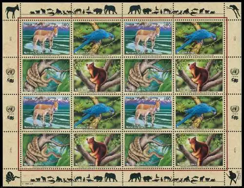 UNO GENF Nr 369-372 postfrisch KLEINBG S013D1A