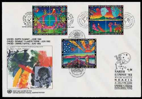 UNO NEW YORK Nr TRIO FDC 2 BRIEF 7BD6EA