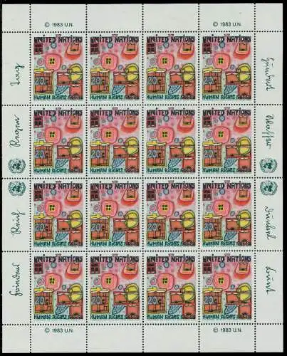 UNO NEW YORK Nr 438 postfrisch KLEINBG 7BD4AE