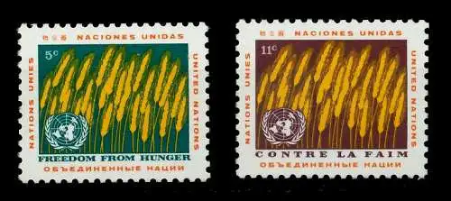 UNO NEW YORK Nr 126-127 postfrisch 7BF95A