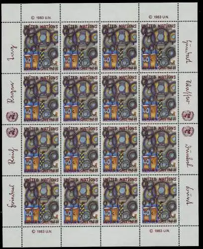 UNO NEW YORK Nr 438-439 postfrisch KLEINBG S0147C6