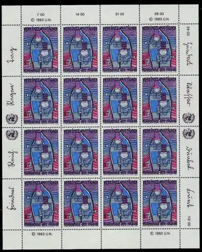UNO WIEN Nr 36-37 postfrisch KLEINBG S0149BE