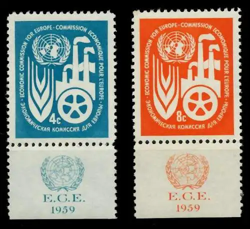 UNO NEW YORK Nr 78-79 postfrisch URA 7BFC7A