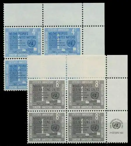 UNO NEW YORK 1960 Nr 90A-91A postfrisch 7BFC7E