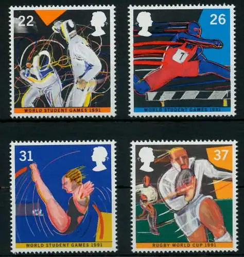 GROSSBRITANNIEN 1991 Nr 1341-1344 postfrisch S014D42