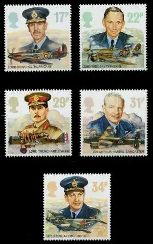 GROSSBRITANNIEN 1986 Nr 1085-1089 postfrisch 7BFEA6