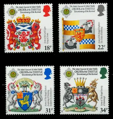 GROSSBRITANNIEN 1987 Nr 1113-1116 postfrisch 7C1F0A