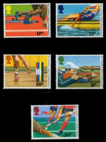 GROSSBRITANNIEN 1986 Nr 1076-1080 postfrisch 7C1F1A