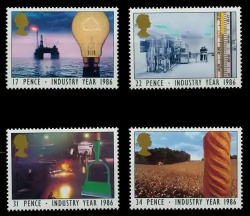 GROSSBRITANNIEN 1986 Nr 1056-1059 postfrisch 7C1F46