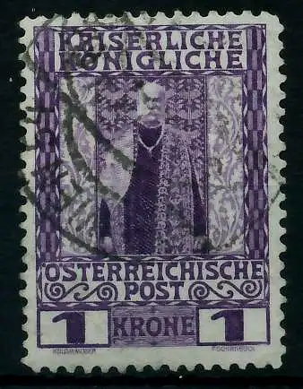 ÖSTERREICH 1908 Nr 153w gestempelt 7C228A