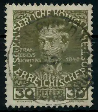 ÖSTERREICH 1908 Nr 148x zentrisch gestempelt 7C22CA