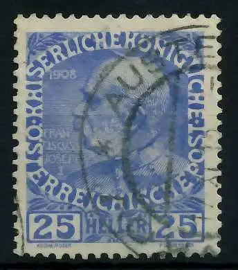 ÖSTERREICH 1908 Nr 147x gestempelt 7C22EE