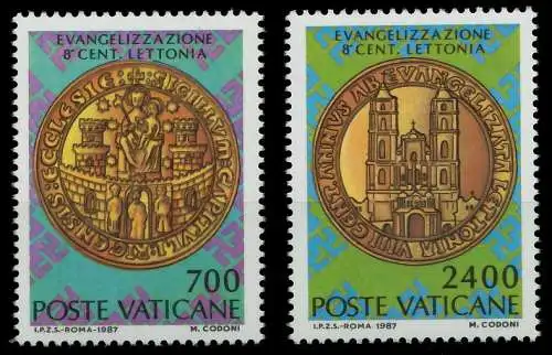 VATIKAN 1987 Nr 911-912 postfrisch S01633A