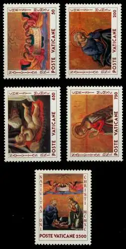 VATIKAN 1990 Nr 1018-1022 postfrisch S016372