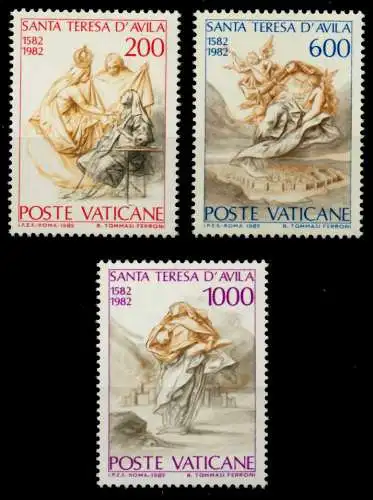 VATIKAN 1982 Nr 808-810 postfrisch S01654E