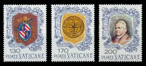 VATIKAN 1978 Nr 720-722 postfrisch S016E36