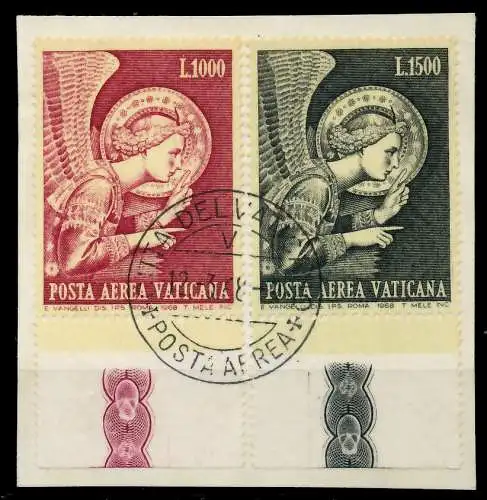 VATIKAN 1968 Nr 536-537 zentrisch gestempelt Briefst³ck 7C6BCE