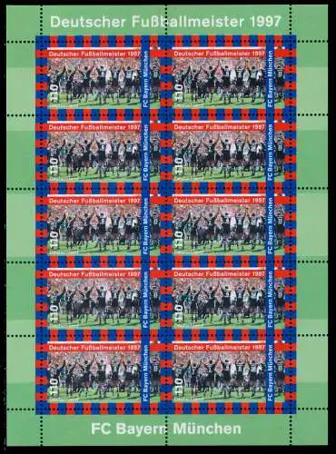 BRD BUND BLOCK KLEINBOGEN 1997 Nr 1958 postfrisch KLEIN 7C89D6