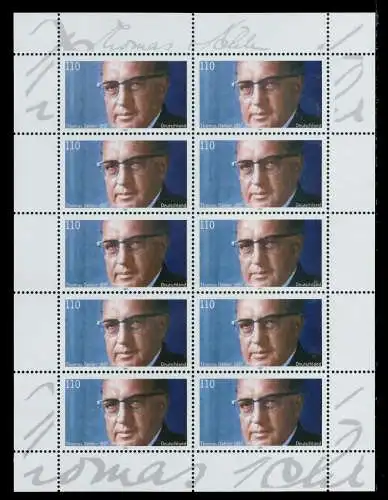 BRD BUND BLOCK KLEINBOGEN 1997 Nr 1963 postfrisch KLEIN 7C8A0A