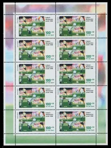 BRD BUND BLOCK KLEINBOGEN 1998 Nr 1968 postfrisch KLEIN 7C8A2A