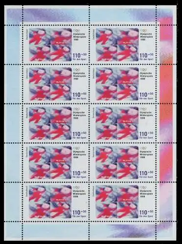 BRD BUND BLOCK KLEINBOGEN 1998 Nr 1969 postfrisch KLEIN 7C8A36