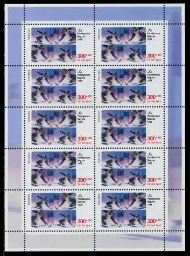 BRD BUND BLOCK KLEINBOGEN 1998 Nr 1971 postfrisch KLEIN 7C8A46