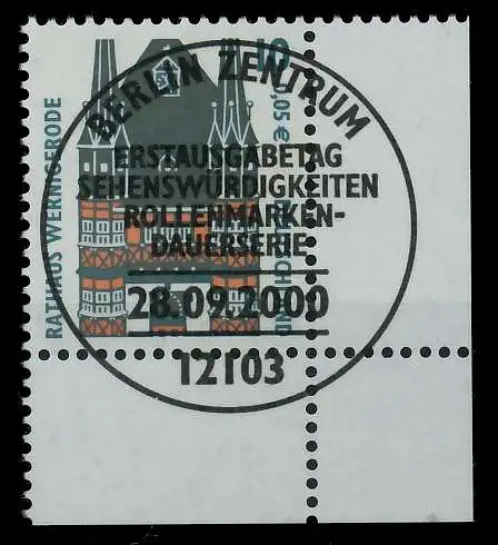 BRD BUND DS SEHENSWÜRDIGKEITEN Nr 2139 ESST ZEN 7CF496