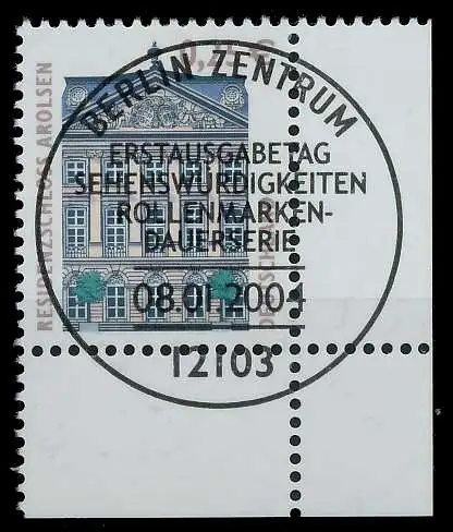 BRD DS SEHENSW Nr 2374 ESST zentrisch gestempelt ECKE-URE 7CF49A
