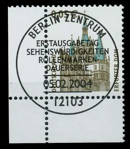 BRD DS SEHENSWÜRDIGKEITEN Nr 2381C ESST zentrisch gestempelt 7CF4FA
