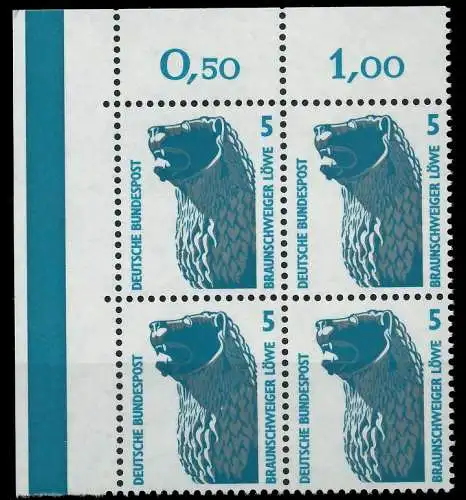 BRD DS SEHENSW Nr 1448u postfrisch VIERERBLOCK ECKE-OLI 7CF50E