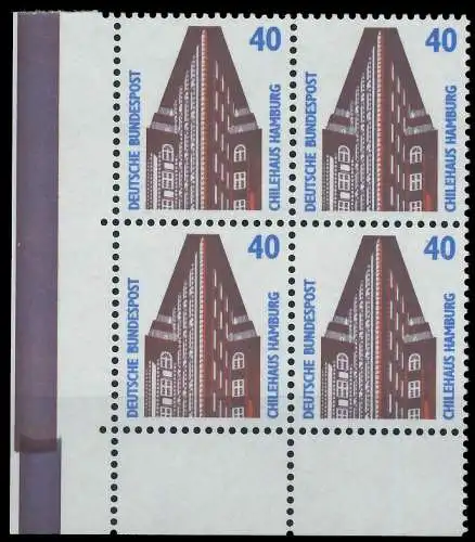BRD DS SEHENSW Nr 1379u postfrisch VIERERBLOCK ECKE-ULI 7CFD3E